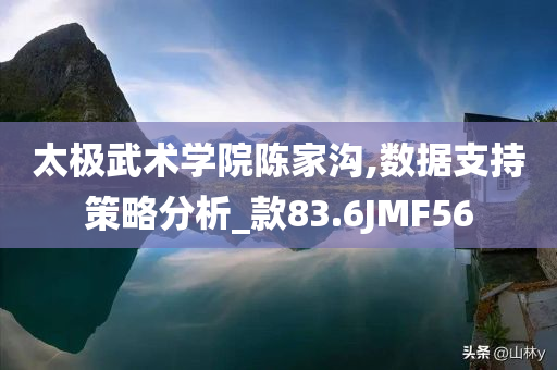 太极武术学院陈家沟,数据支持策略分析_款83.6JMF56