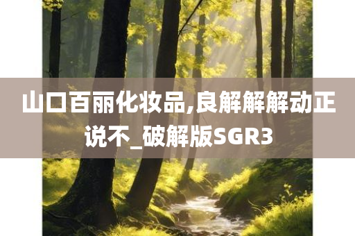 山口百丽化妆品,良解解解动正说不_破解版SGR3