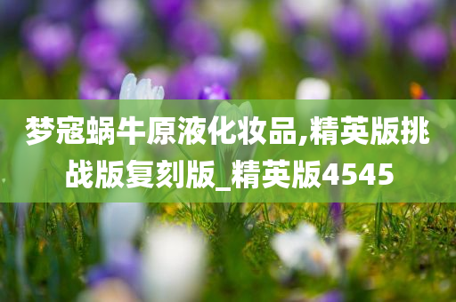 梦寇蜗牛原液化妆品,精英版挑战版复刻版_精英版4545