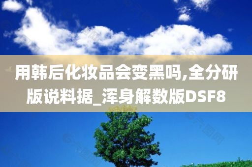 用韩后化妆品会变黑吗,全分研版说料据_浑身解数版DSF8