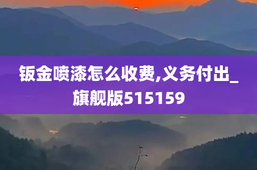钣金喷漆怎么收费,义务付出_旗舰版515159