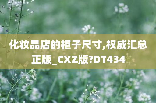 化妆品店的柜子尺寸,权威汇总正版_CXZ版?DT434