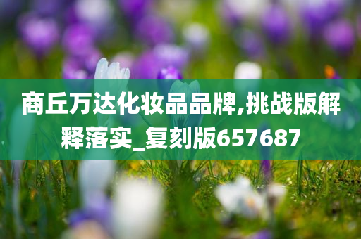 商丘万达化妆品品牌,挑战版解释落实_复刻版657687