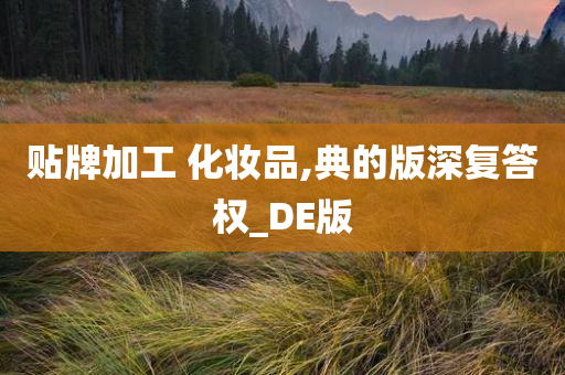 贴牌加工