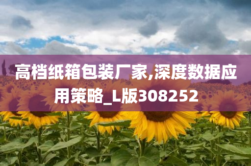 高档纸箱包装厂家,深度数据应用策略_L版308252