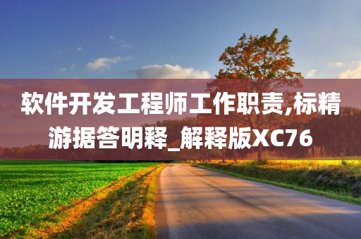 软件开发工程师工作职责,标精游据答明释_解释版XC76