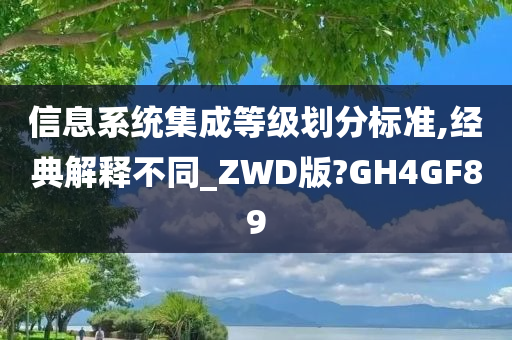 信息系统集成等级