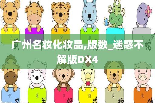 广州名妆化妆品,版数_迷惑不解版DX4