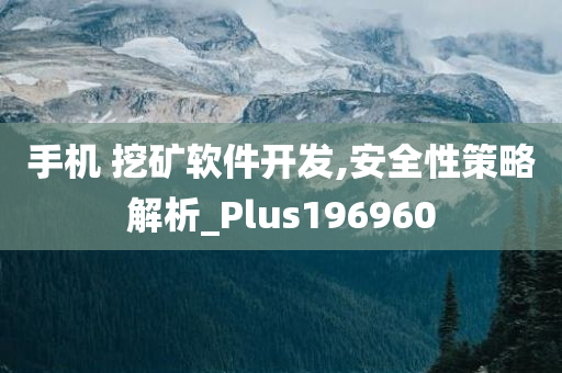 手机 挖矿软件开发,安全性策略解析_Plus196960
