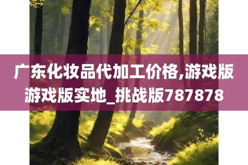 广东化妆品代加工价格,游戏版游戏版实地_挑战版787878