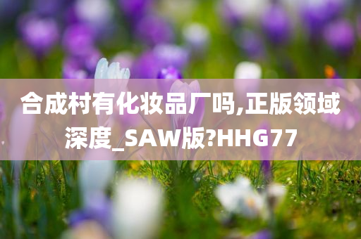 合成村有化妆品厂吗,正版领域深度_SAW版?HHG77