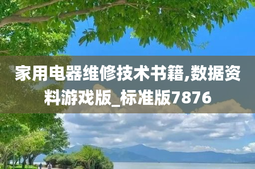 家用电器维修技术书籍,数据资料游戏版_标准版7876