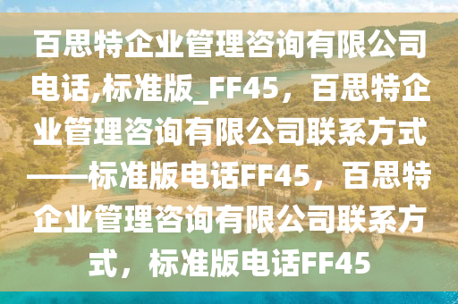 企业管理咨询