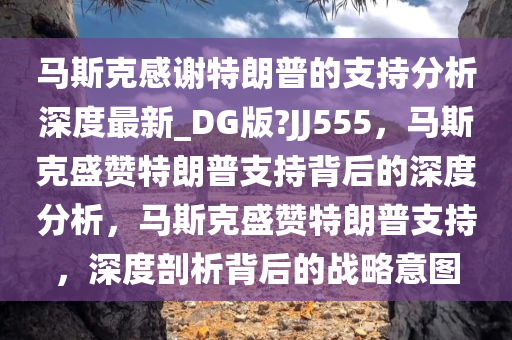 马斯克感谢特朗普的支持分析深度最新_DG版?JJ555，马斯克盛赞特朗普支持背后的深度分析，马斯克盛赞特朗普支持，深度剖析背后的战略意图