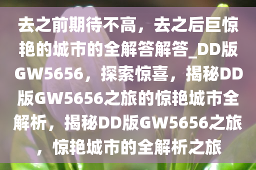 去之前期待不高，去之后巨惊艳的城市的全解答解答_DD版GW5656，探索惊喜，揭秘DD版GW5656之旅的惊艳城市全解析，揭秘DD版GW5656之旅，惊艳城市的全解析之旅